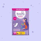 Breathables Ultra Thin Long Panty Liners Value Pack 40 pcs