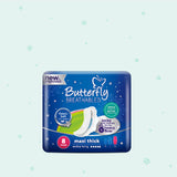 Butterfly Breathables Maxi Thick Sanitary Pads Extra Long 8 Pcs
