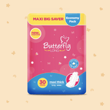 Butterfly Long Maxi Big Saver Sanitary Pads Long 30 Pcs