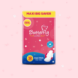 Butterfly Long Maxi Big Saver Sanitary Pads Long 12 Pcs