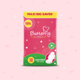 Butterfly Long Maxi Big Saver Sanitary Pads XXL 12 Pcs