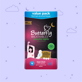 Butterfly Breathables Peaceful Nights Cottony Comfort XL Value Pack 16 Pcs