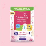 Butterfly Breathables Ultra-Thin Cottony Sanitary Pads Extra Long Value Pack 14 Pcs