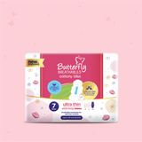 Butterfly Breathables Ultra-Thin Cottony Sanitary Pads Extra Long 7 Pcs