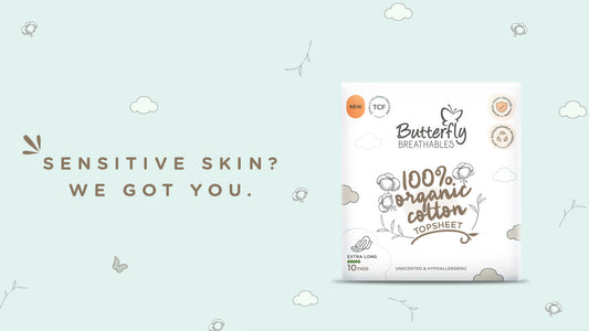 Sensitive Skin? Try Butterfly Breathables Organic Sanitary Pads