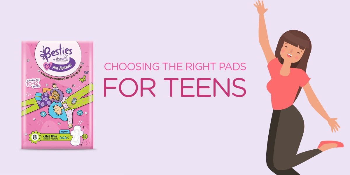 ladies pads for Teens