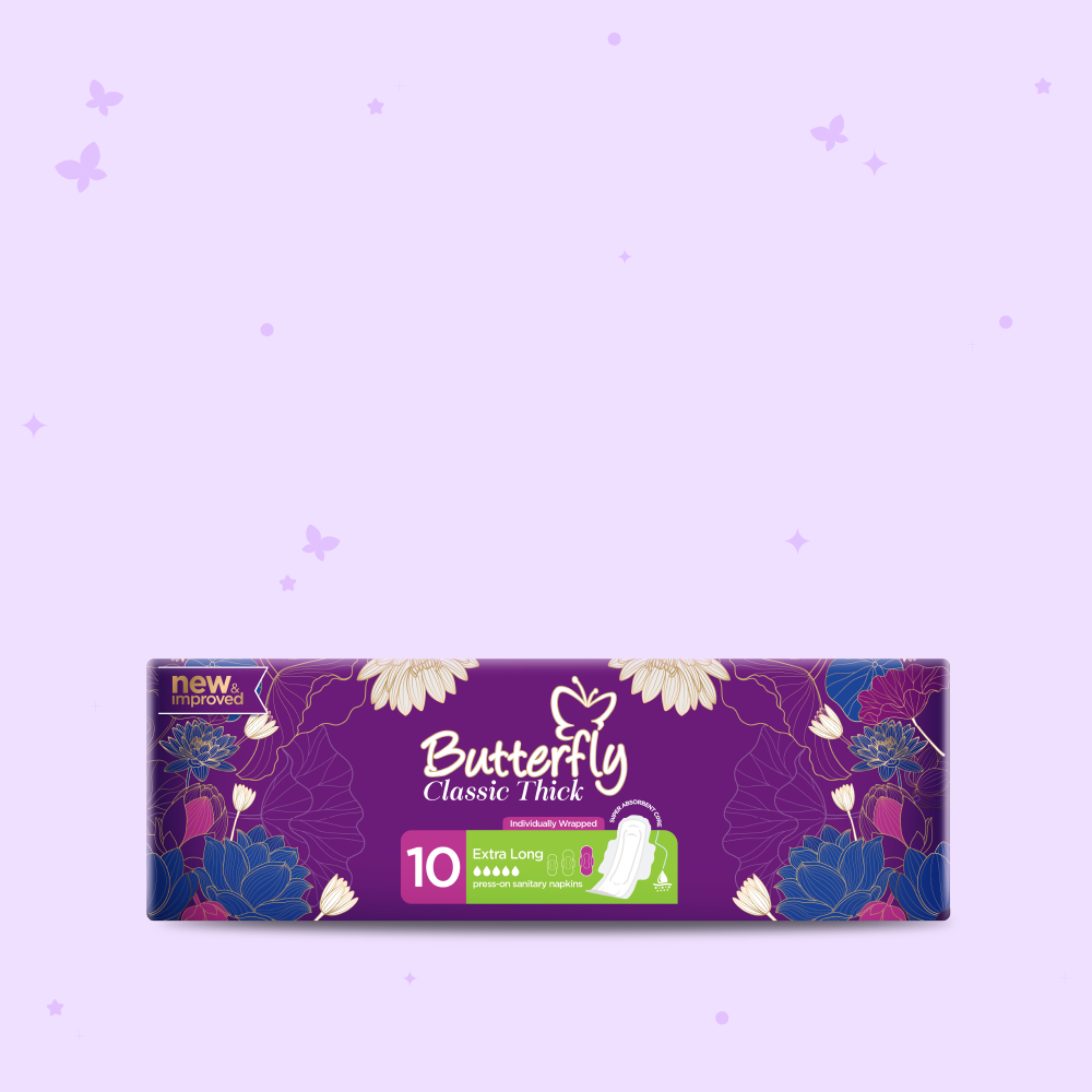 Butterfly Classic Thick Pads Extra Long 10 Pcs