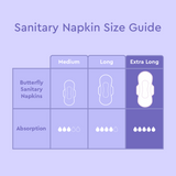Butterfly Breathables Maxi Thick Cottony Sanitary Pads  Extra Long 8 Pcs