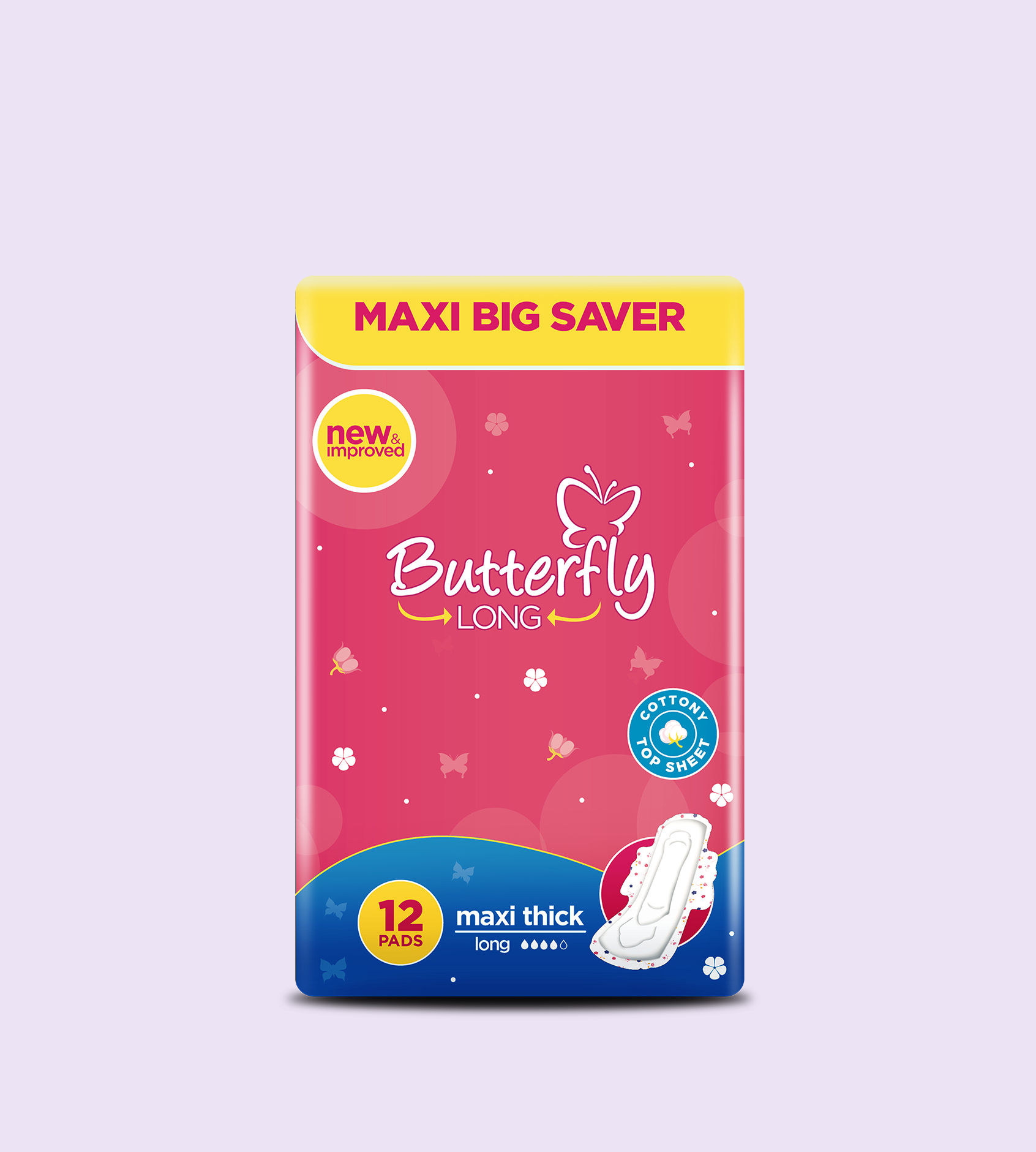Butterfly Long Maxi Big Saver Sanitary Pads Long 12 Pcs