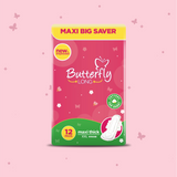 Butterfly Long Maxi Big Saver Sanitary Pads XXL 12 Pcs