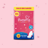 Butterfly Long Maxi Big Saver Sanitary Pads Long 12 Pcs