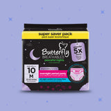 Butterfly Breathables Peaceful Nights Cottony Period Pants Medium Pack 10 Pcs
