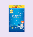Butterfly Long Ultra Big Saver Sanitary Pads Long 32 Pcs