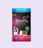 Butterfly Breathables Peaceful Nights Cottony Comfort Extra Long Value Pack 16 Pads