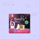 Butterfly Breathables Peaceful Nights Cottony Comfort Extra Long 8 Pcs