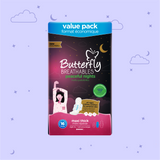 Butterfly Breathables Peaceful Nights Cottony Comfort XL Value Pack 16 Pcs
