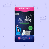 Butterfly Breathables Peaceful Nights Fabric Soft XL Value Pack 16 Pcs
