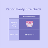Butterfly Breathables Peaceful Nights Cottony Period Pants M-L Pack 2 Pcs