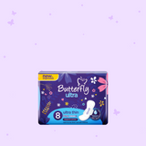 Butterfly Ultra-Thin Economy Pack Sanitary Packs  Long 8 Pcs