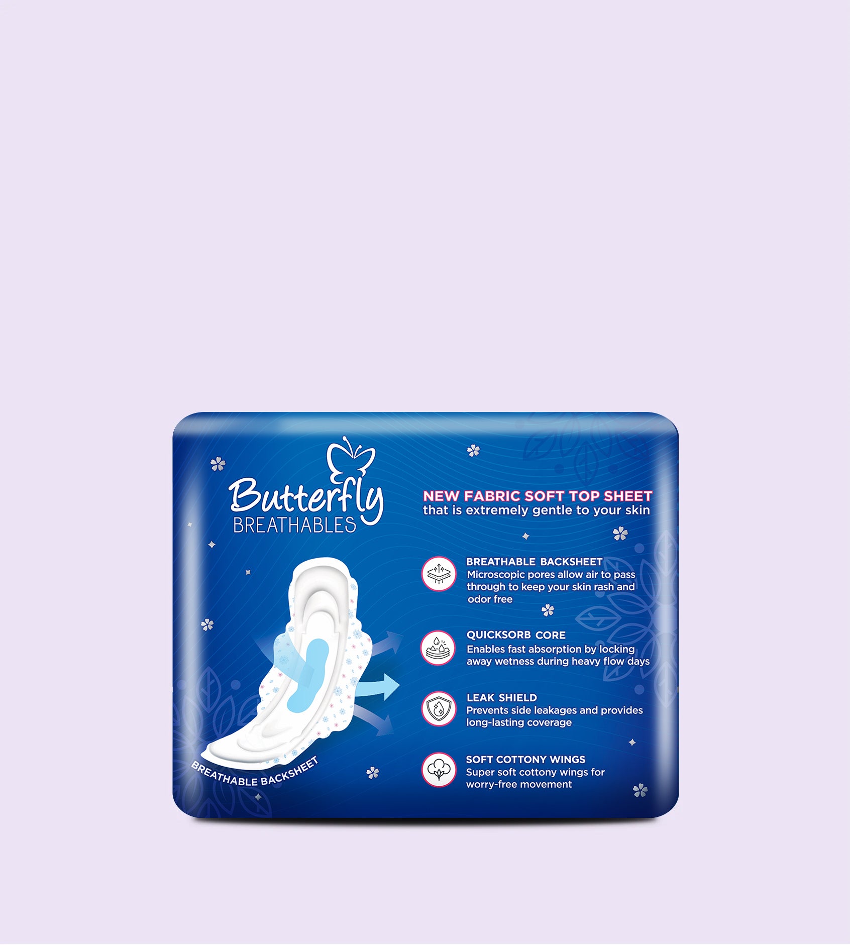 Butterfly Breathables Maxi Thick Sanitary Pads Long 9 Pcs