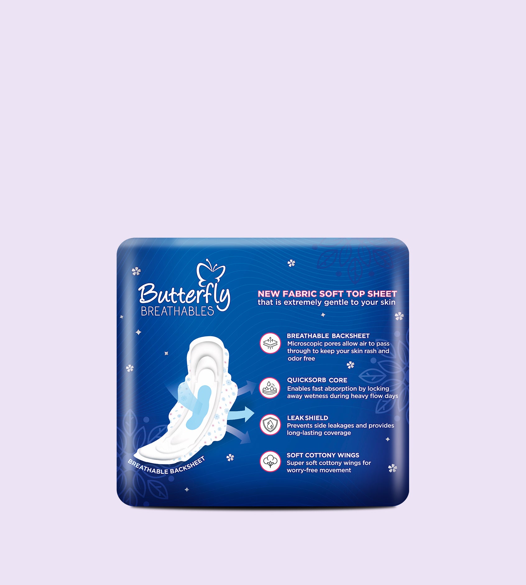 Butterfly Breathables Maxi Thick Sanitary Pads Extra Long 8 Pcs